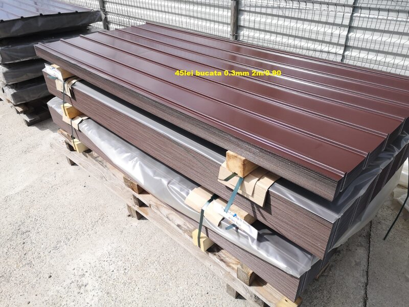 Promotie tabla cutata si tigla metalica 0.30mm-0.50mm grosime