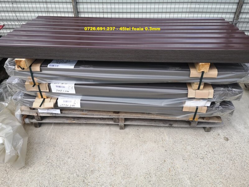 Promotie tabla cutata si tigla metalica 0.30mm-0.50mm grosime