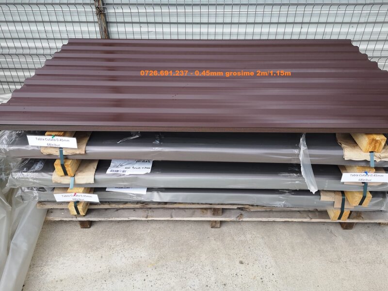 Promotie tabla cutata si tigla metalica 0.30mm-0.50mm grosime
